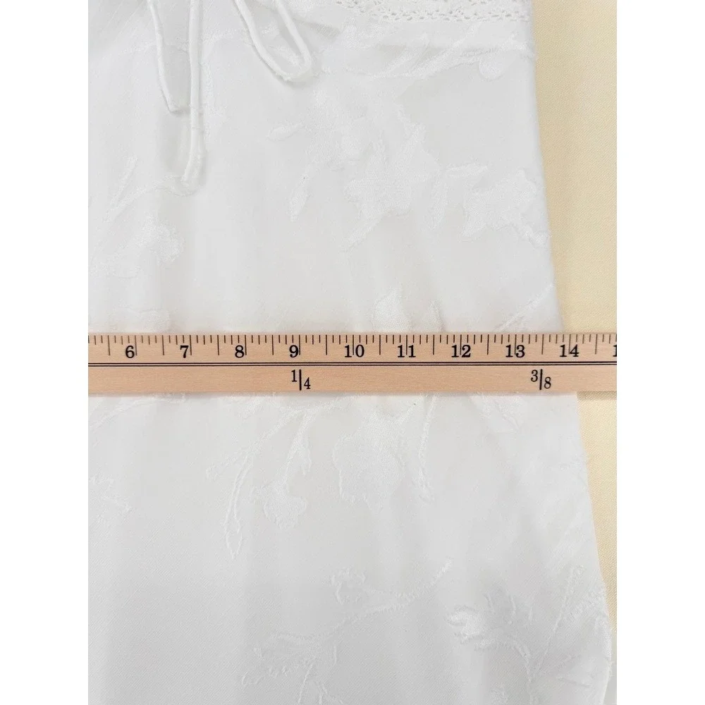 Princess Polly Floral Devore Lace Trim Mini Dress Size 8 White LIKE NEW - Picture 9 of 16